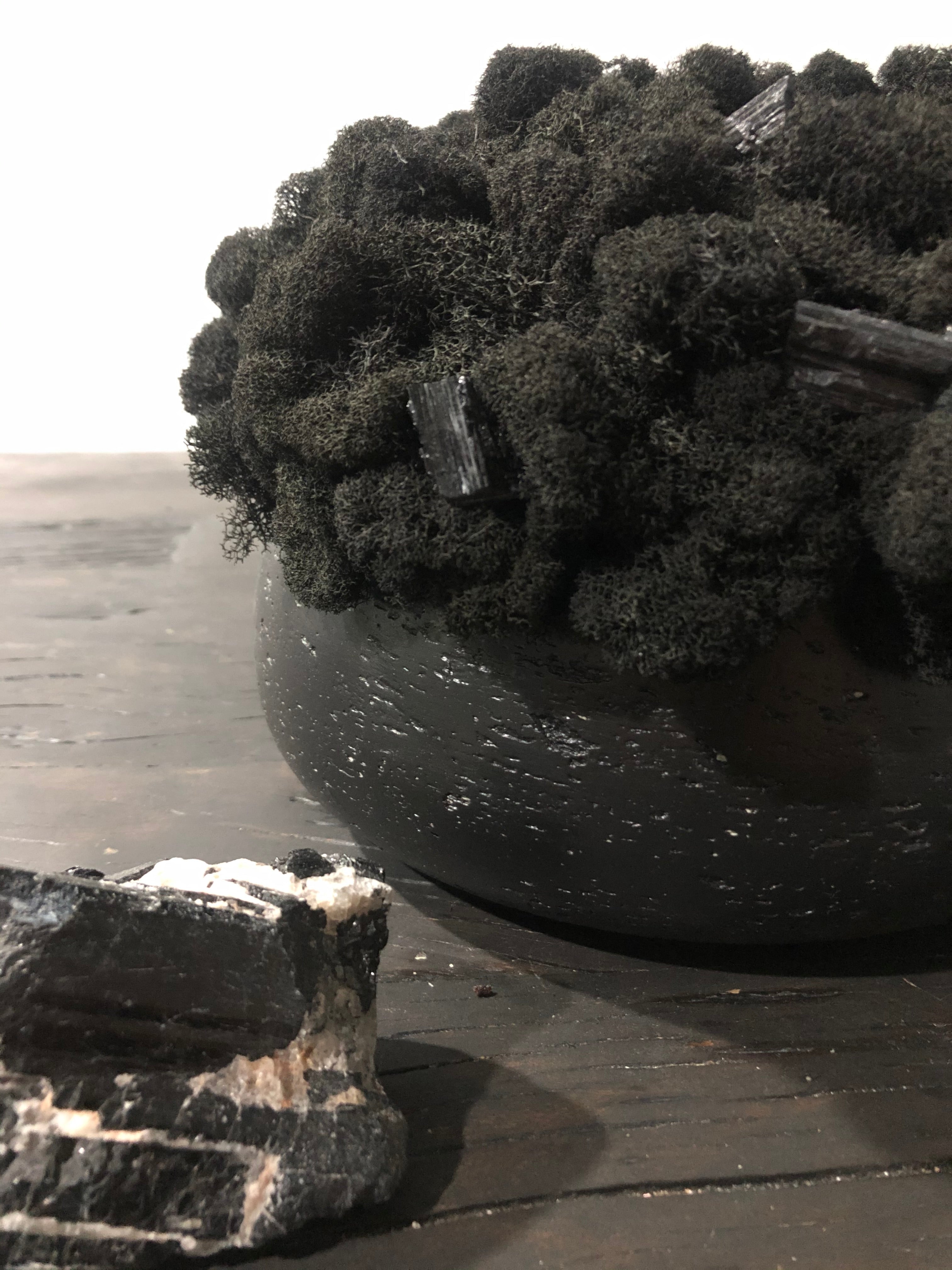 Noir Preserved Moss Arrangment